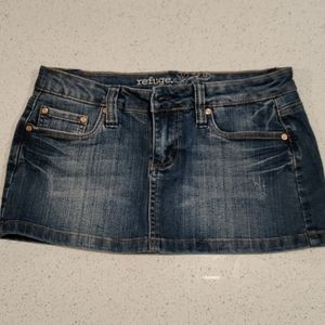 Refuge jean skirt